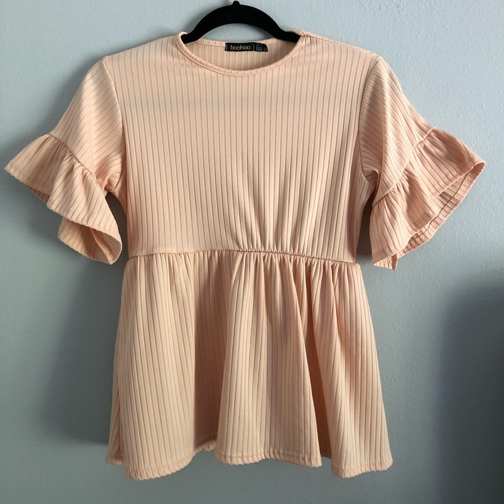 Boohoo Pink Blouse
